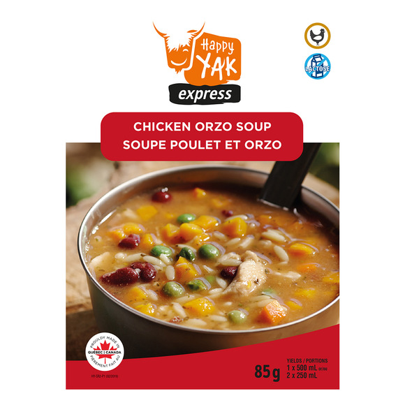 Chicken and Orzo Soup - Freeze-Dried Camping Food Meal