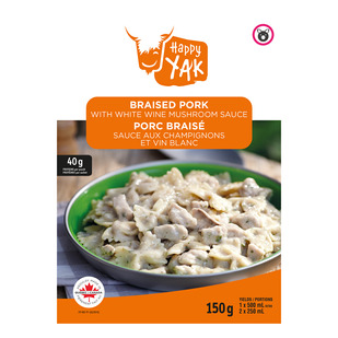 Braised Pork with White Wine Mushroom Sauce - Freeze-Dried Camping Food Meal