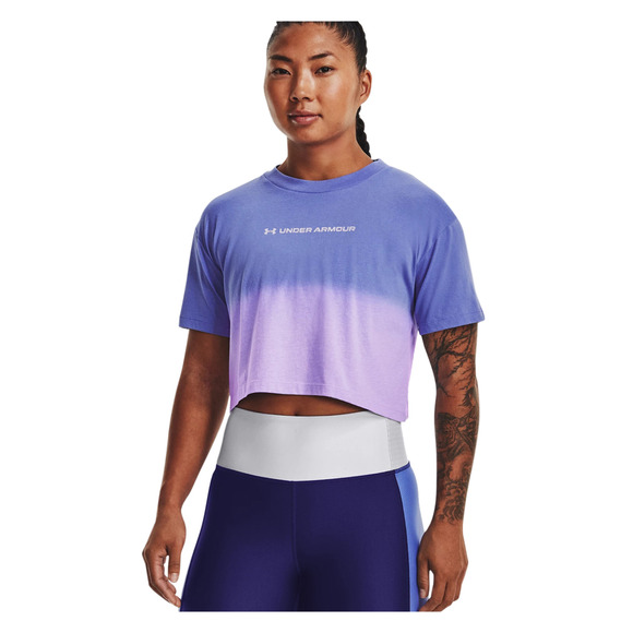 Branded Dip Dye Crop - T-shirt pour femme
